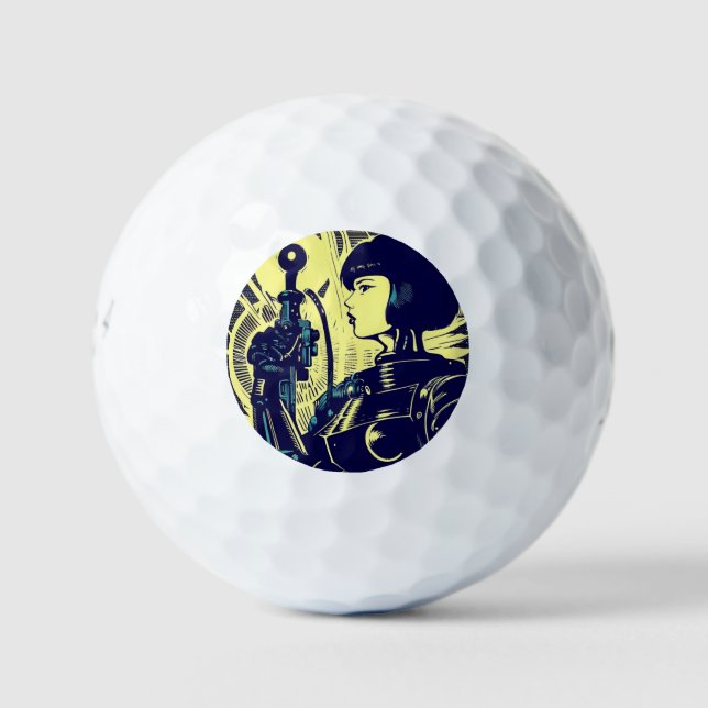 Pelotas De Golf SF Anime Hero - Woodcut (3) (Anverso)