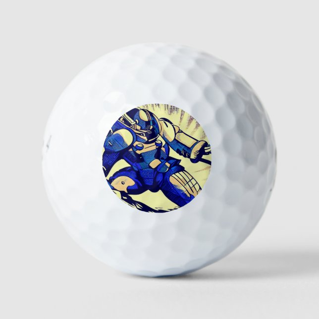 Pelotas De Golf SF Anime Hero - Woodcut (4) (Anverso)