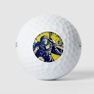 Pelotas De Golf SF Anime Héroe - Grabado en madera (1)