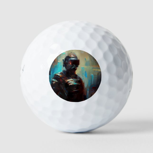 Pelotas De Golf SF - Ciberpunk Hero (1) (Anverso)
