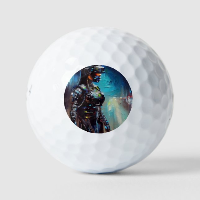 Pelotas De Golf SF - Ciberpunk Hero (2) (Anverso)