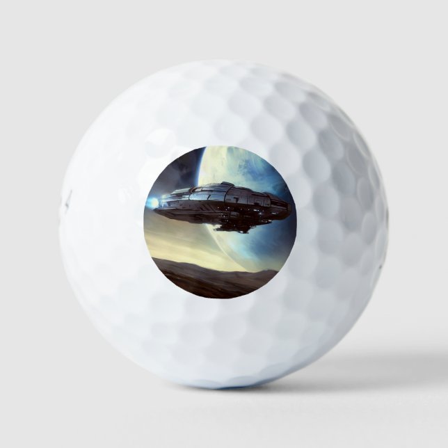 Pelotas De Golf SF Orbiting Spaceship (2) (Anverso)