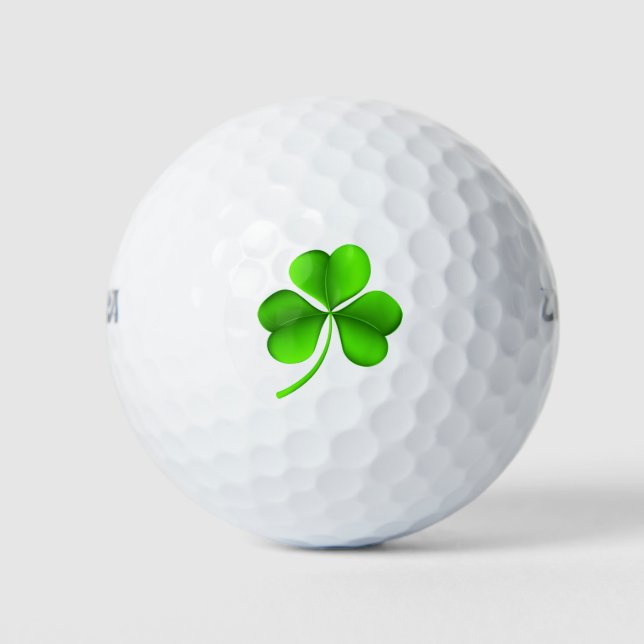 Pelotas De Golf Shamrock en arco wu blanco (Anverso)
