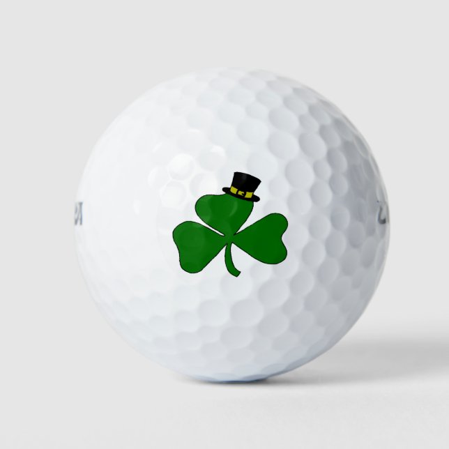 Pelotas De Golf Shamrock irlandés (Anverso)