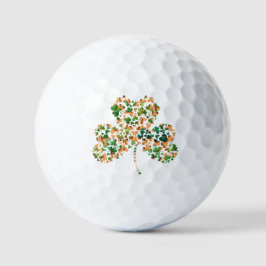 Pelotas De Golf Shamrock irlandés