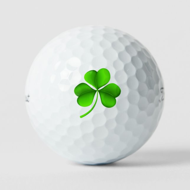 Pelotas De Golf Shamrock on White tpv1 gbcnt (Anverso)