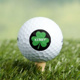 Pelotas De Golf Shamrock verde personalizado