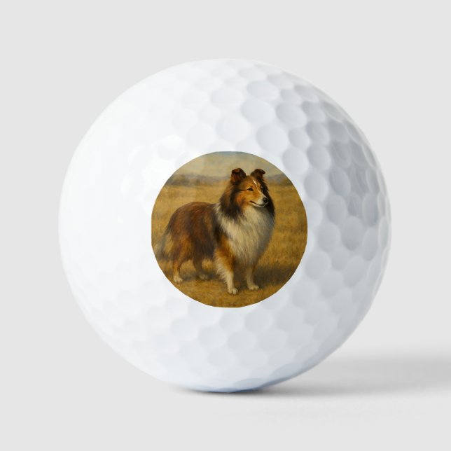 Pelotas De Golf Shetland Sheepdog (Anverso)