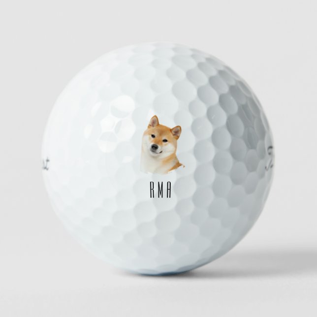 Pelotas De Golf Shiba Inu (Anverso)