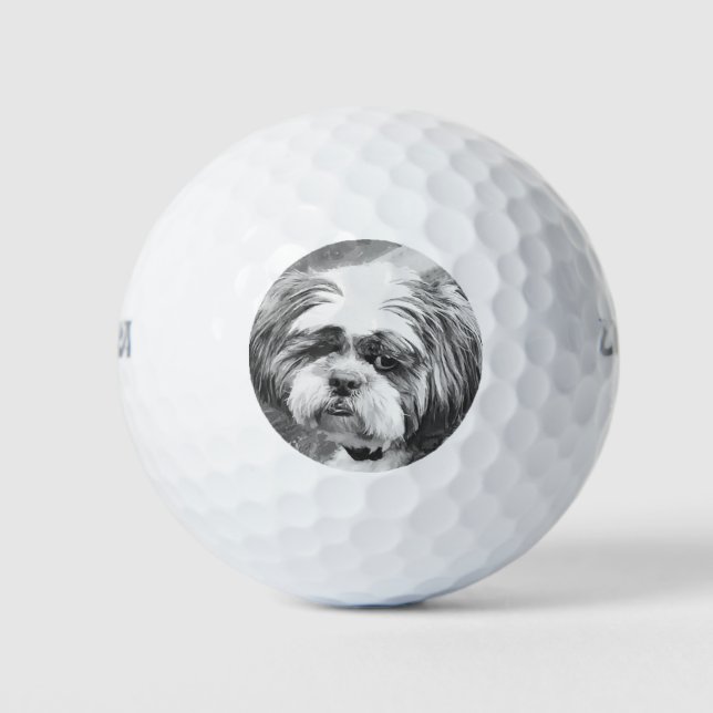 PELOTAS DE GOLF SHIH TZU DOG (Anverso)