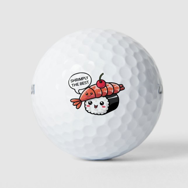 Pelotas De Golf shrimply el mejor sushi kawaii (Anverso)