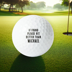 Pelotas De Golf Si Se Encuentra, Golpear Mejor Que El Nombre