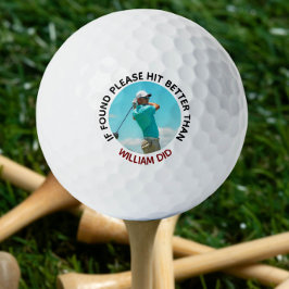 Pelotas De Golf Si Se Encuentra, Por Favor, Golpear Mejor Que Foto