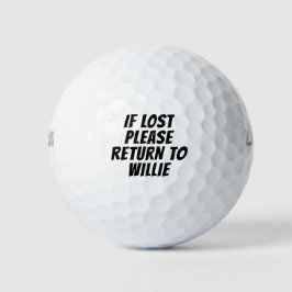 Pelotas De Golf Si se pierde, vuelva al texto del personalizado