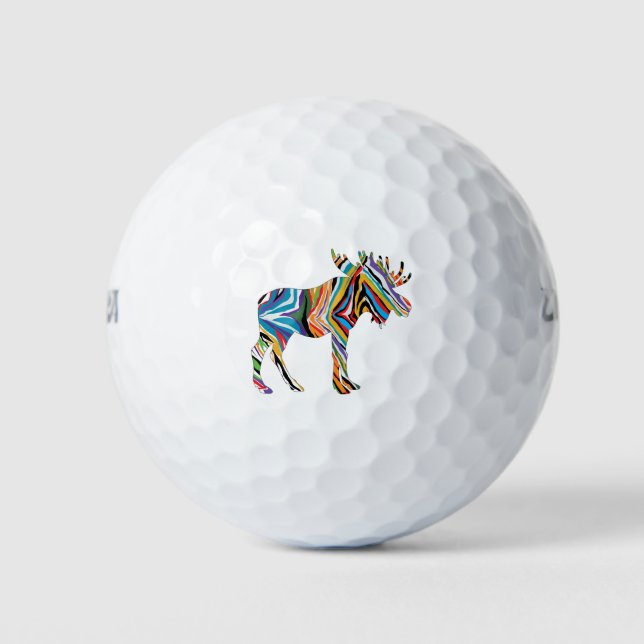 Pelotas De Golf Sicedílico-Moose (Anverso)