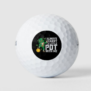 Pelotas De Golf Siempre llevo una pequeña olla conmigo, St Patrick