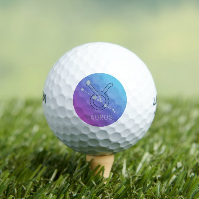 Pelotas De Golf Signo de estrella auríaca Tauro Zodiac Horóscopo a (Camiseta in situ)