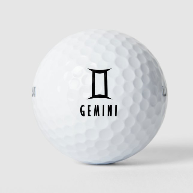 Pelotas De Golf Signo de Gemini zodiac (Anverso)