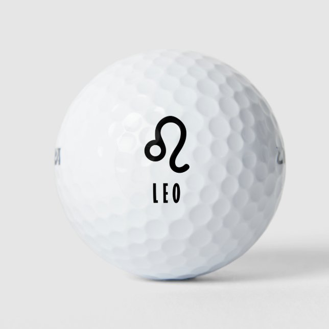 Pelotas De Golf Signo de Leo zodiac (Anverso)