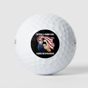 Pelotas De Golf Sigo siendo una chica de Trump No me disculpo Trum