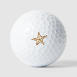 Pelotas De Golf Sigue tus sueños acuarela Seatime Estrella de mar