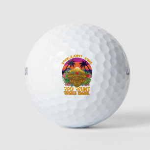 Pelotas De Golf Sígueme Al Fiesta Luau De Tiki Bar