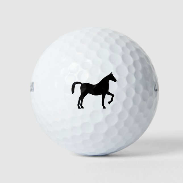 Pelotas De Golf Silhouette Black Horse (Anverso)