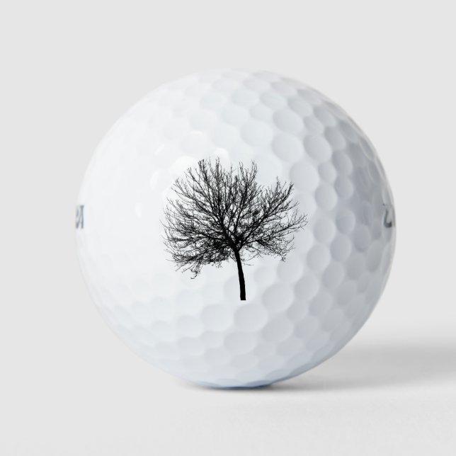 Pelotas De Golf Silhouette de árbol (Anverso)