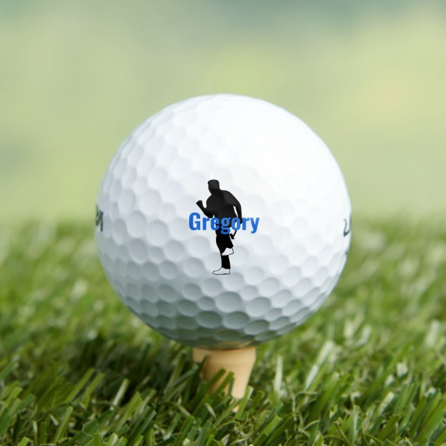 Pelotas De Golf Silhouette de Golfer personalizada (Camiseta in situ)
