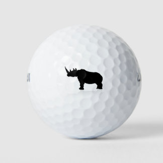 Pelotas De Golf Silhouette de Rhino Animal