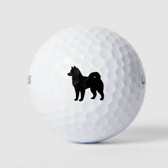 Pelotas De Golf Silueta de Alaskan Malamute (Anverso)