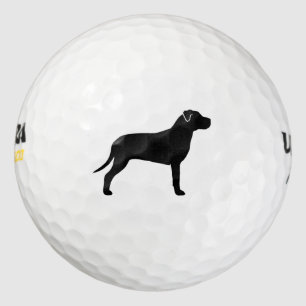 Pelotas De Golf Silueta de American Pit Bull Terrier