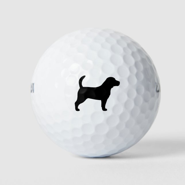 Pelotas De Golf Silueta de Beagle (Anverso)
