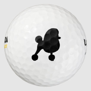 Pelotas De Golf Silueta de caniche de juguete elegante