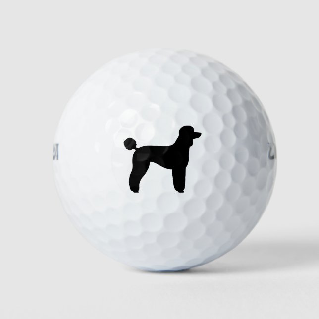 Pelotas De Golf Silueta de Caniche Estándar (Anverso)
