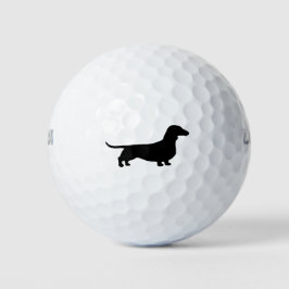 Pelotas De Golf Silueta de Dachshund