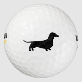 Pelotas De Golf Silueta de Dachshund