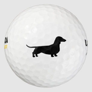 Pelotas De Golf Silueta de Dachshund