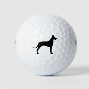 Pelotas De Golf Silueta de Gran Danés
