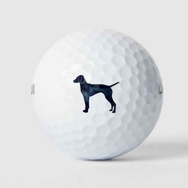 Pelotas De Golf Silueta de perro de Vizsla (Anverso)