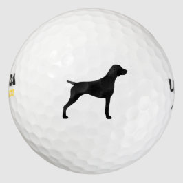 Pelotas De Golf Silueta de Pointer Alemán de Pelo Corto