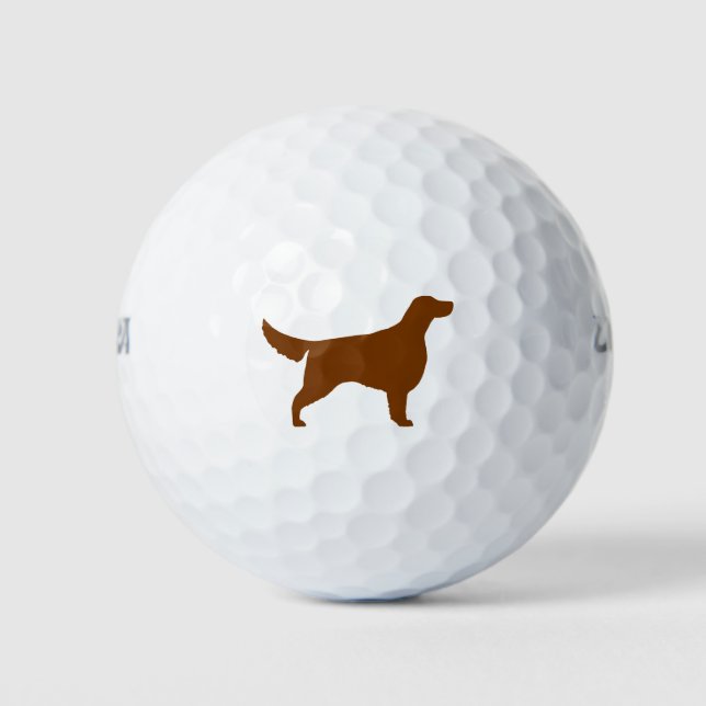 Pelotas De Golf Silueta de Setter Irlandés (Anverso)