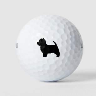 Pelotas De Golf Silueta de Terrier West Highland Blanco