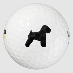 Pelotas De Golf Silueta de Terrier Wheaten de Pelo Suave