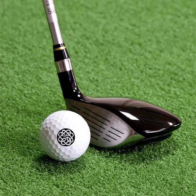 Pelotas De Golf Símbolo de círculo de nudo celta negro y blanco (Subido por el creador)