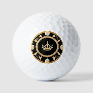 Pelotas De Golf Símbolo de Corona Real Ornata Elegante