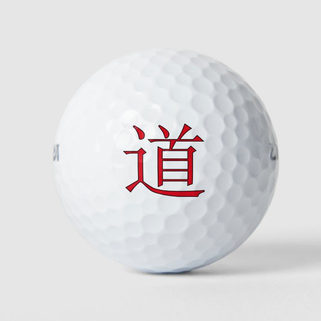 Pelotas De Golf símbolo de dao rojo (Anverso)