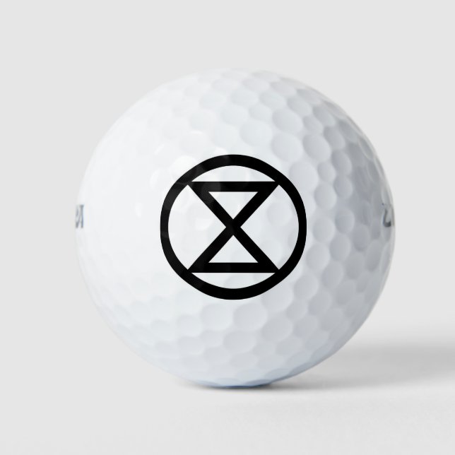 Pelotas De Golf Símbolo de extinción (Anverso)