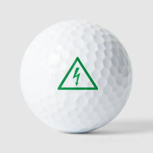 Pelotas De Golf símbolo de signo eléctrico verde potencia de ecolo