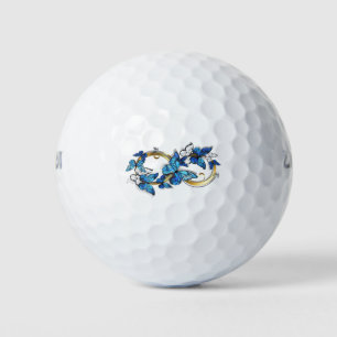 Pelotas De Golf Símbolo infinito de mariposas Morpho azules